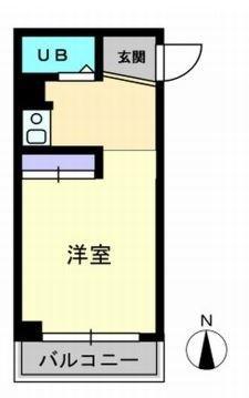 第7八十川ビル(1K/5階)の間取り写真