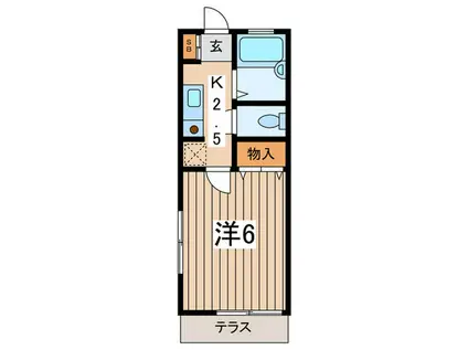 サンラピス壱番館(1K/1階)の間取り写真