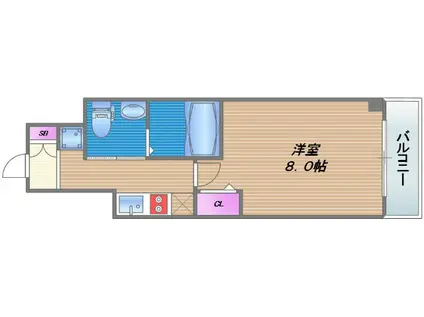 ピアノ・フォルテ(1K/9階)の間取り写真