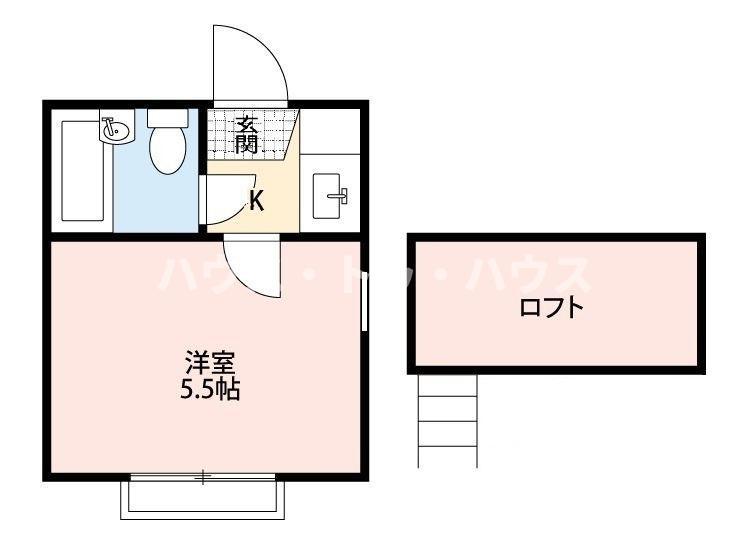 コーポ巣鴨B棟(1K/2階)の間取り写真