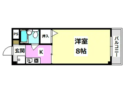 田中マンション(1K/3階)の間取り写真