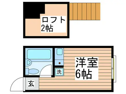 スイートハウスA(ワンルーム/1階)の間取り写真