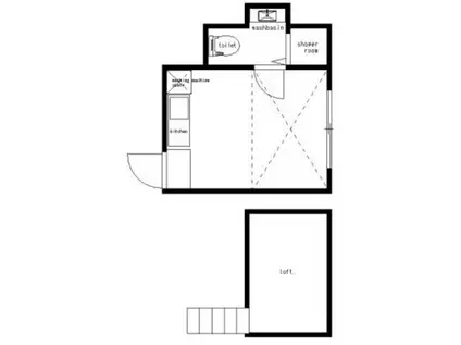 ハイツカトレア(ワンルーム/1階)の間取り写真