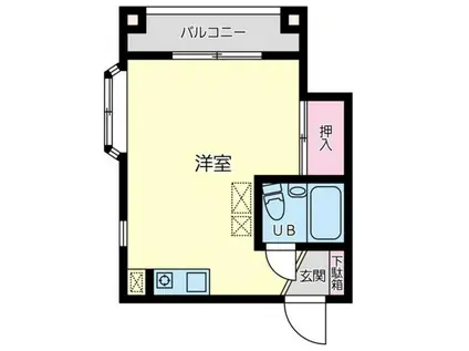 グランドールイトウ(ワンルーム/2階)の間取り写真