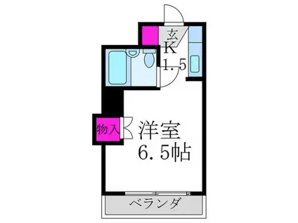 光陽ハイツ(1K/2階)の間取り写真