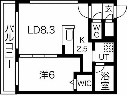A-BIC元町(1LDK/4階)の間取り写真