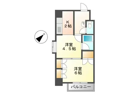 ビスポーク鶴舞 BESPOKE鶴舞(1DK/3階)の間取り写真
