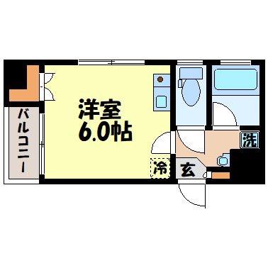 オランダ坂下ビル(ワンルーム/2階)の間取り写真