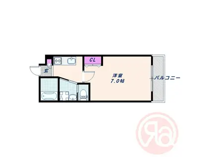 GROOVE住吉(1K/1階)の間取り写真