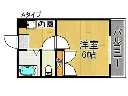 レオパレスグリーンエイジ(1K/1階)の間取り写真