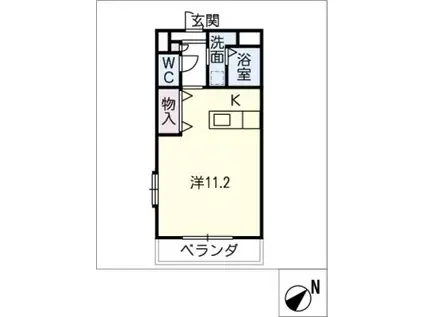 HYDE PARK(1K/6階)の間取り写真