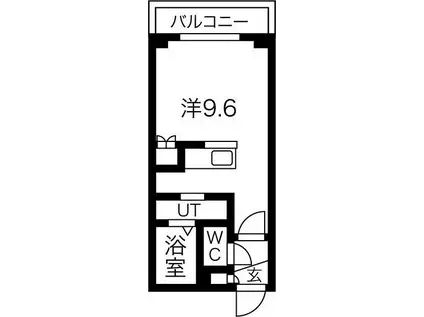 GRANDUKE北円山(ワンルーム/5階)の間取り写真