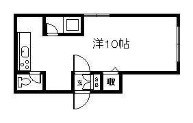 プチメゾン2・16(ワンルーム/1階)の間取り写真