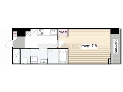 COZY川名本町(1K/1階)の間取り写真