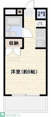 ベルアベニュー志木(1K/3階)の間取り写真