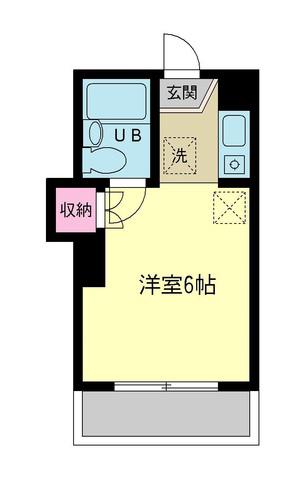 浜田山410(ワンルーム/3階)の間取り写真