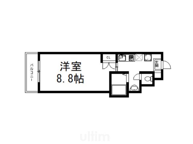 BEQUEM21(1K/2階)の間取り写真