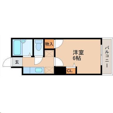 アーバンハイツ双葉ヶ丘(1K/2階)の間取り写真