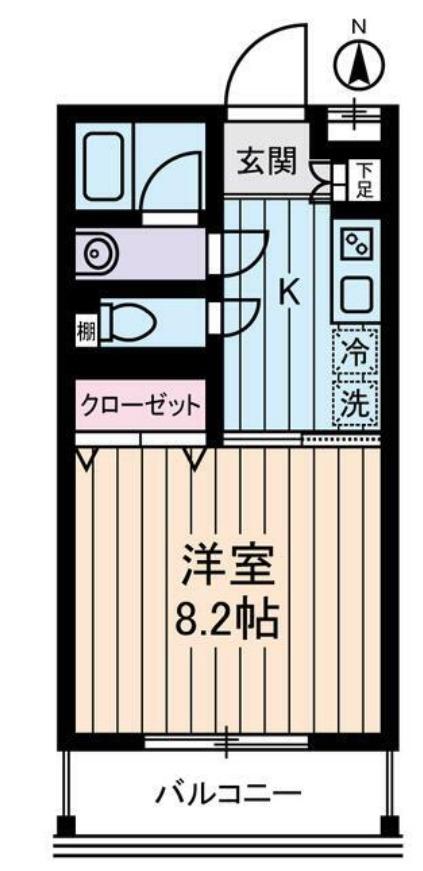 ADAGIO(1K/2階)の間取り写真
