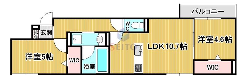 D-RESIDENCE岡町(2LDK/3階)の間取り写真