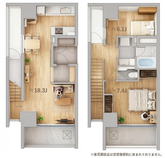 T-PLACE北斎ST(1LDK/4階)の間取り写真