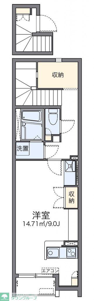レオネクスト前浜(ワンルーム/2階)の間取り写真