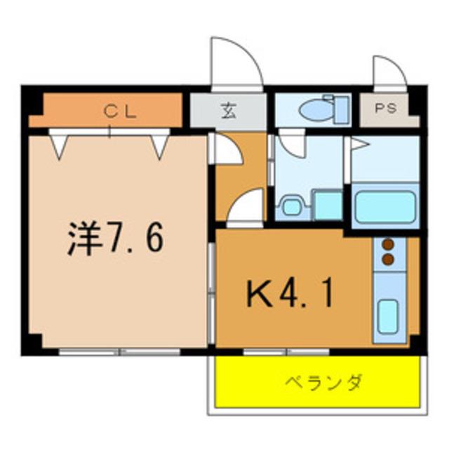 大阪モノレール本線 少路駅(大阪モノレール) 徒歩14分 3階建 築18年(1DK/2階)の間取り写真