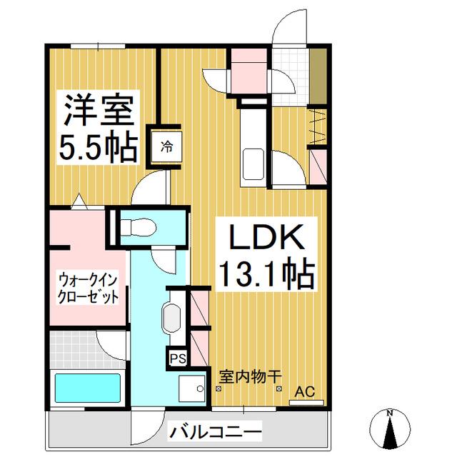 グレイスフル吉田(1LDK/3階)の間取り写真