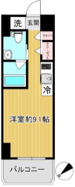 スパシエ東神奈川(ワンルーム/5階)の間取り写真