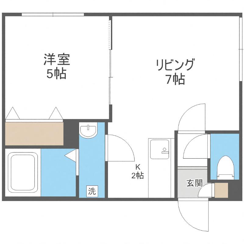 プルメリア栄通(1LDK/4階)の間取り写真