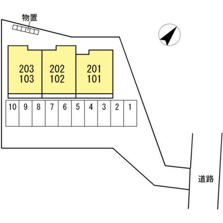 D-ROOM四倉(2LDK/1階)の間取り写真