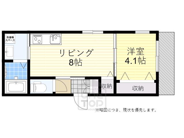 ラウレア吹田山手(1LDK/1階)の間取り写真