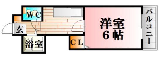 長山ビル(1K/3階)の間取り写真