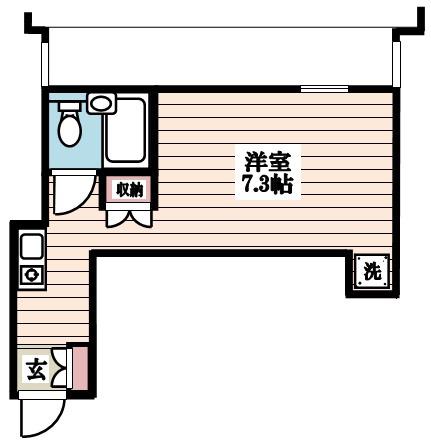 ダイヤモンドレジデンス新宿(ワンルーム/5階)の間取り写真