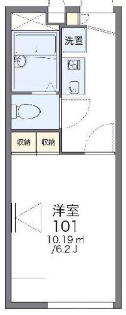 レオパレス柏葉(1K/2階)の間取り写真