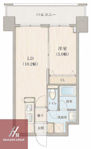 アーバネックス豊中桜塚(1LDK/10階)の間取り写真