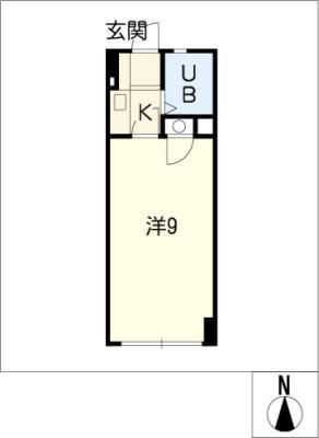 SPAZIO(1K/5階)の間取り写真