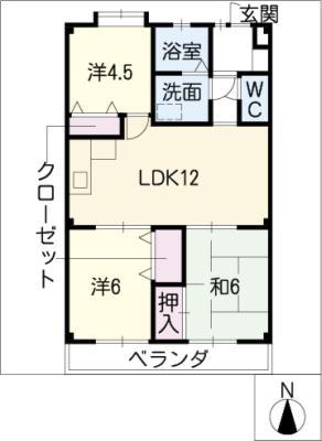 アーバンライフGTO(3LDK/3階)の間取り写真