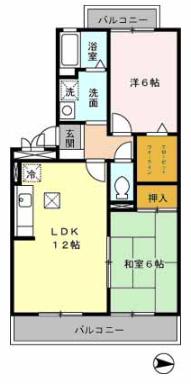 ボナール・ユー(2LDK/3階)の間取り写真