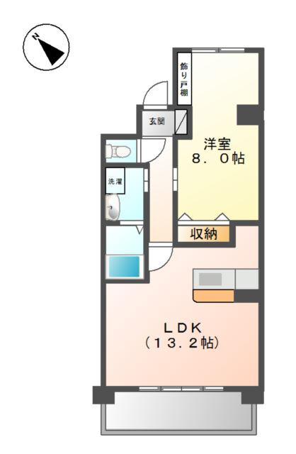 GRAN CENOTE M(1LDK/7階)の間取り写真
