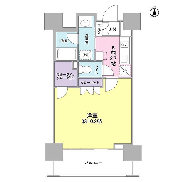 スタイリオ蒲田(1K/5階)の間取り写真