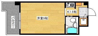 LION竹屋町(ワンルーム/2階)の間取り写真