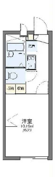 レオパレスラーク 1階階 間取り