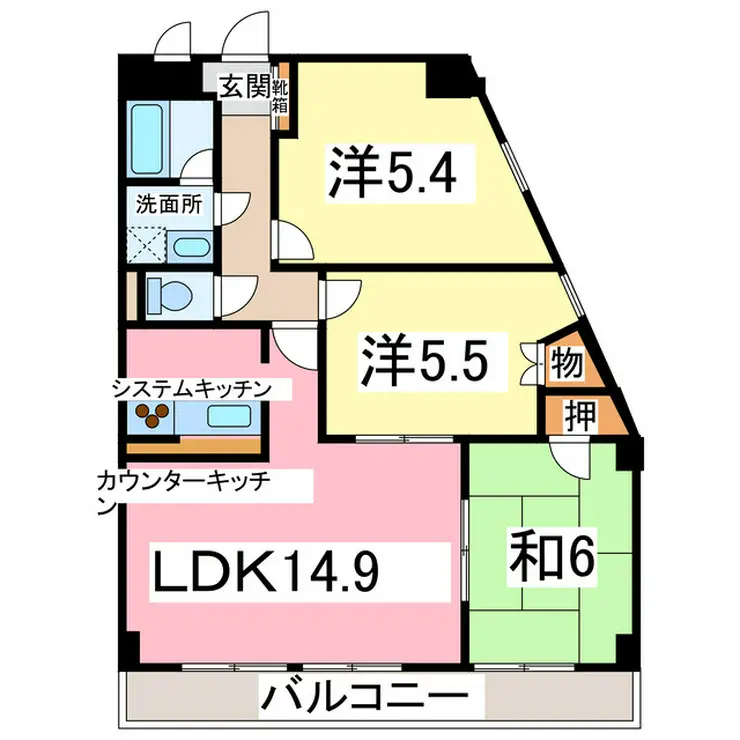 ヴィラフォーシーズン 1階階 間取り