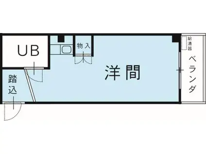 グレイス昭和(ワンルーム/3階)の間取り写真