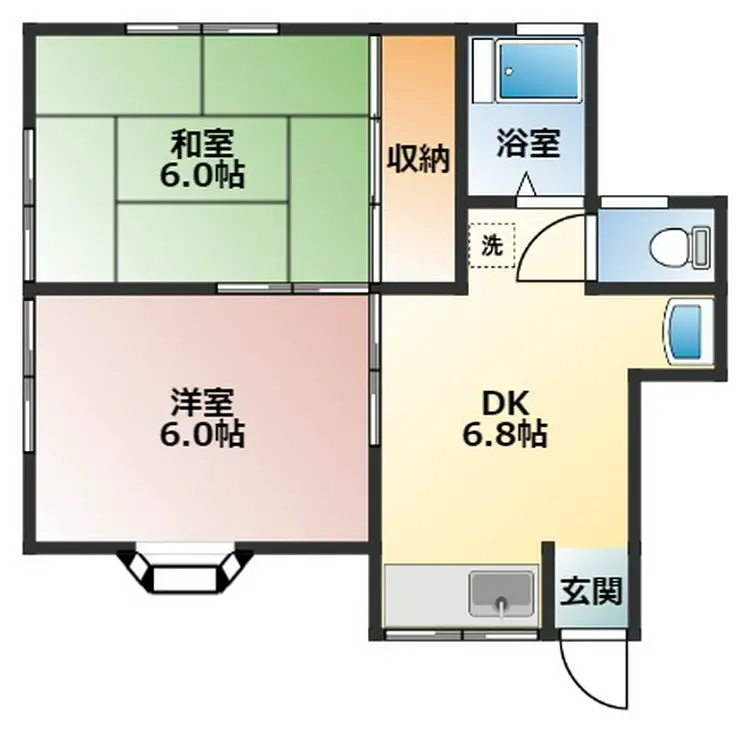 コーポホーエー III 1階階 間取り