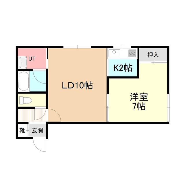 ノースピア367(1LDK/2階)の間取り写真