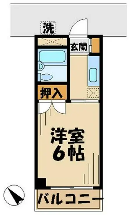 スカイハイム伊藤 3階階 間取り