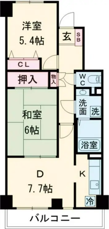 Jパレス桜台 4階階 間取り