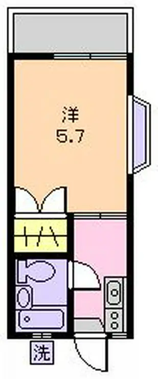 ドエル山崎II 2階階 間取り